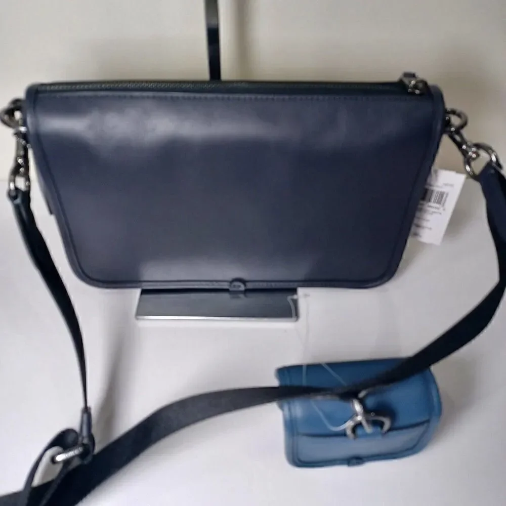 Coach C8140 Heritage Convertible Crossbody Hybrid Colorblock Bag Lime Green